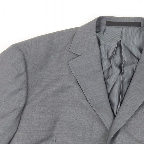 Marks and Spencer Mens Grey Wool Jacket Suit Jacket Size 42 Regular