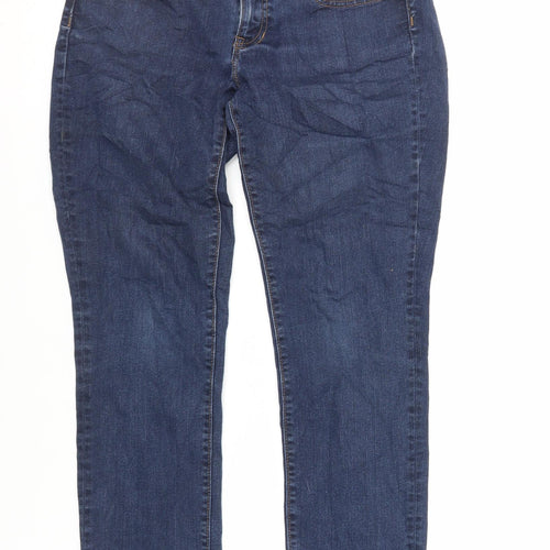 Gap Womens Blue Cotton Skinny Jeans Size 30 in L27 in Regular Zip