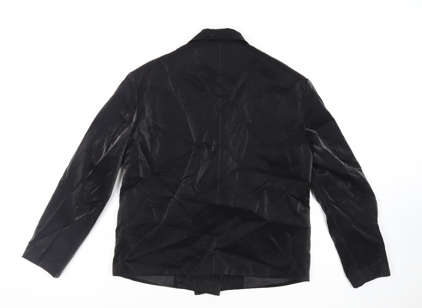 Nasty Gal Womens Black Jacket Blazer Size 12 Button