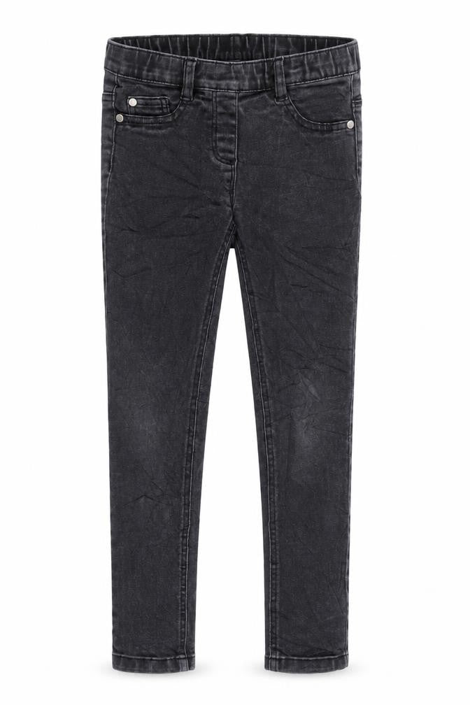 NEXT Girls Black Cotton Jegging Jeans Size 8 Years Regular - Elasticated Waist