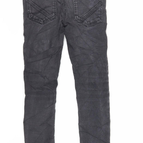 NEXT Girls Black Cotton Jegging Jeans Size 8 Years Regular - Elasticated Waist
