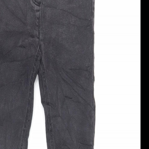 NEXT Girls Black Cotton Jegging Jeans Size 8 Years Regular - Elasticated Waist