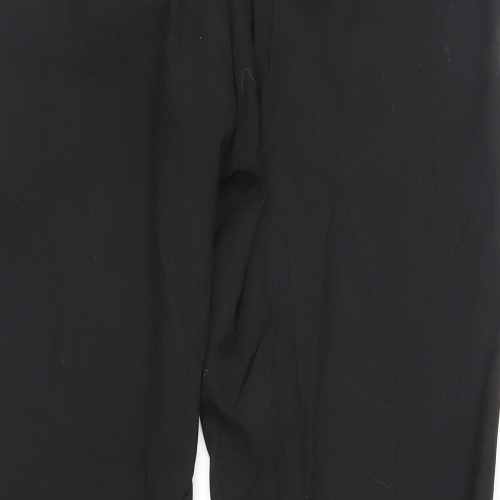 Topma Womens Black Polyester Dress Pants Trousers Size 34 L28 in Regular Zip - Short Length