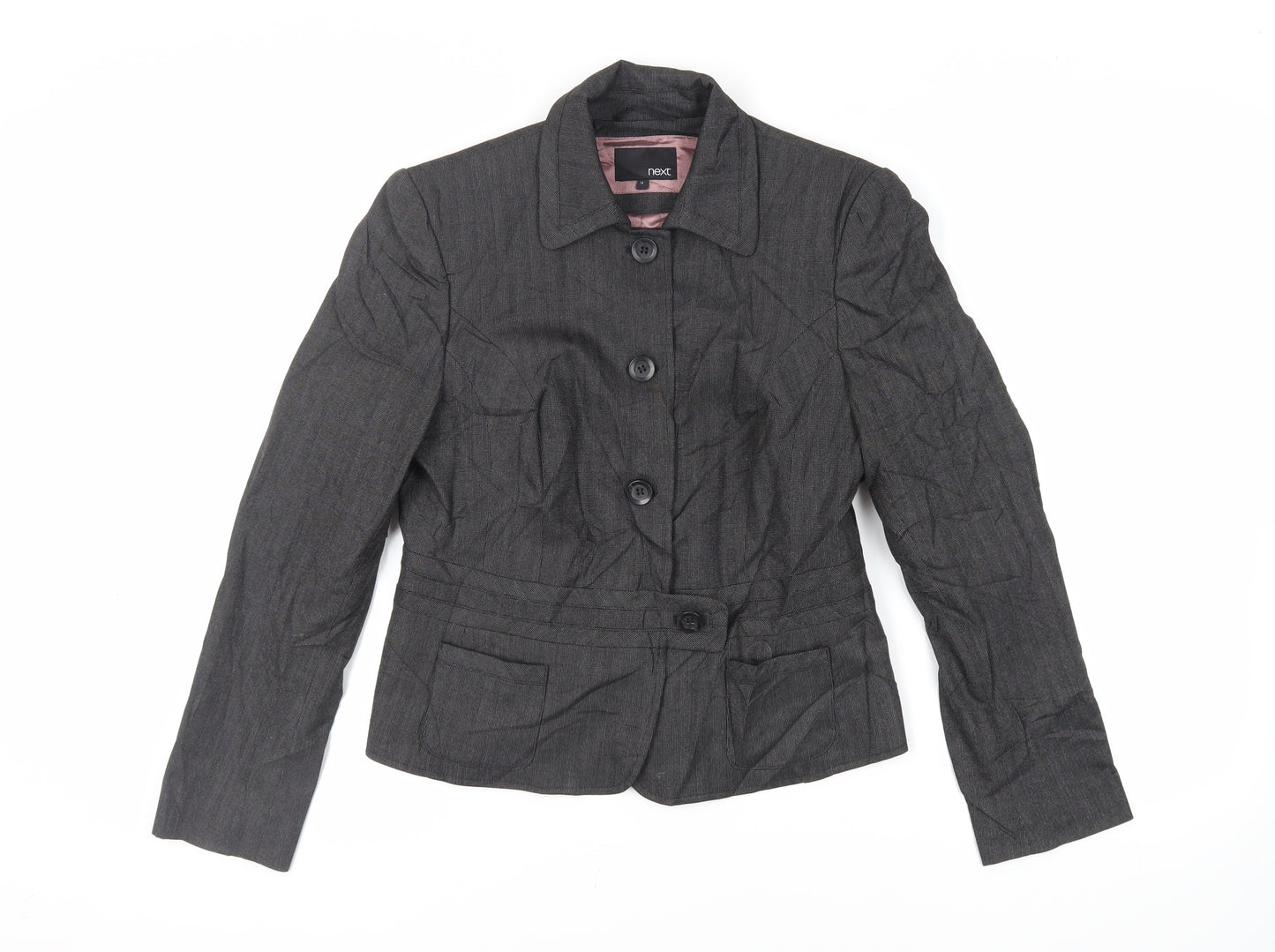 NEXT Womens Grey Jacket Blazer Size 14 Button