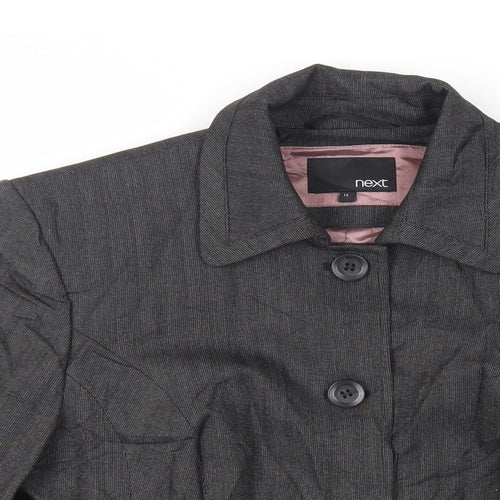 NEXT Womens Grey Jacket Blazer Size 14 Button