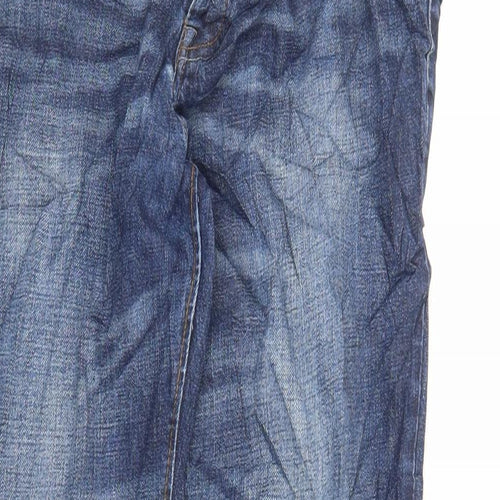 NEXT Mens Blue Cotton Straight Jeans Size 32 in L31 in Regular Button