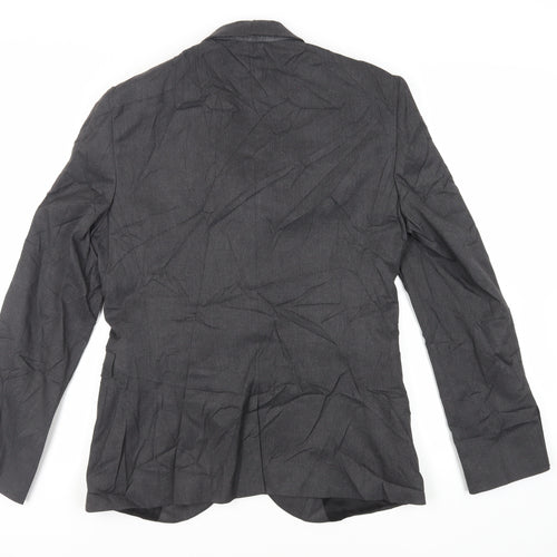 NEXT Mens Grey Polyester Jacket Suit Jacket Size 40 Regular
