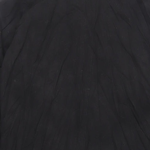 ASOS Mens Black Trench Coat Coat Size S Button
