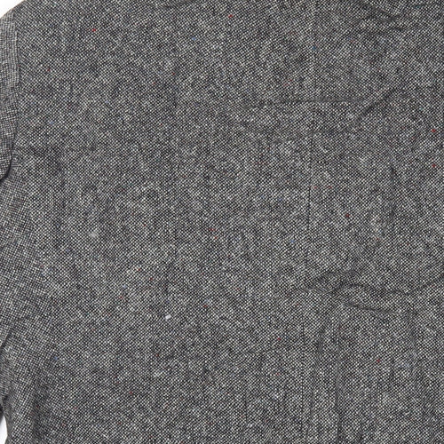 St Michael Mens Grey Wool Jacket Blazer Size 40 Regular - Vintage
