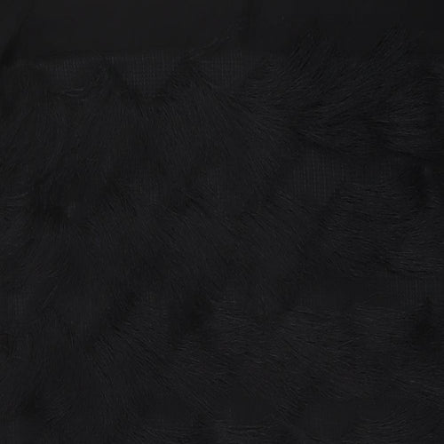 River Island Womens Black Polyester Trapeze & Swing Size 10 Round Neck Button