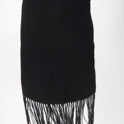 Topshop Womens Black Viscose A-Line Size 8 Round Neck Pullover