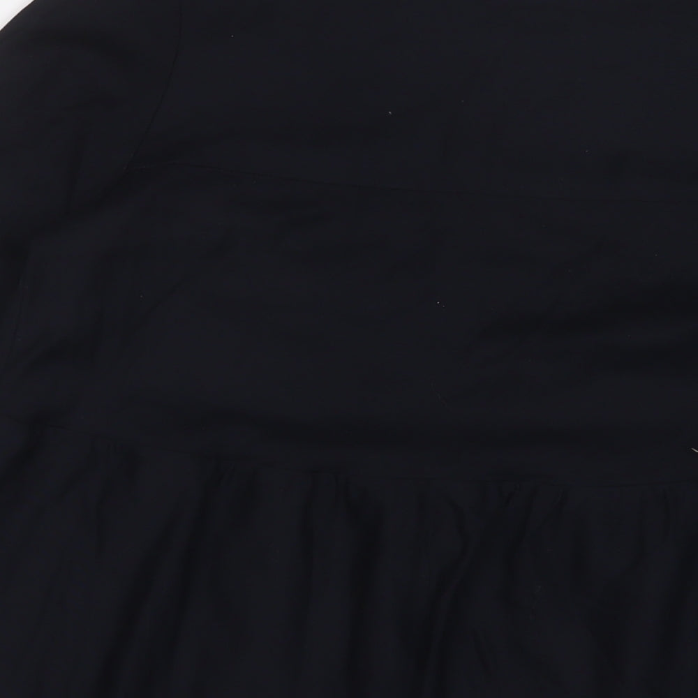 COS Womens Black Cotton Basic T-Shirt Size S Crew Neck