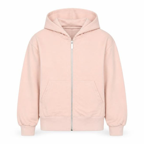 Zara Girls Pink Cotton Full Zip Hoodie Size 11-12 Years Zip