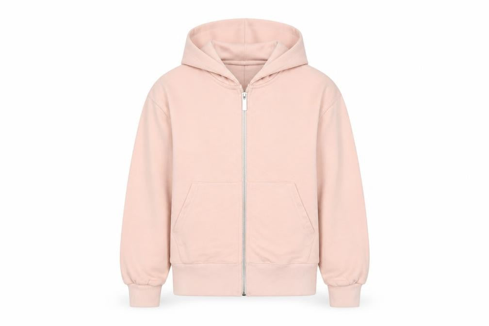 Zara Girls Pink Cotton Full Zip Hoodie Size 11-12 Years Zip