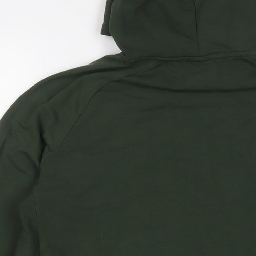 Myprotein Mens Green Cotton Pullover Hoodie Size M - Zip Pockets