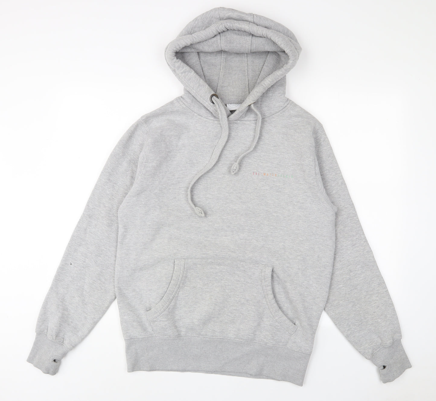 Saltrock Seeker Womens Grey Cotton Pullover Hoodie Size M Pullover - Logo