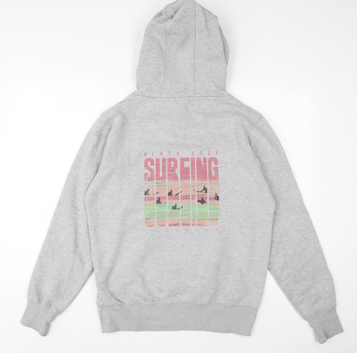 Saltrock Seeker Womens Grey Cotton Pullover Hoodie Size M Pullover - Logo