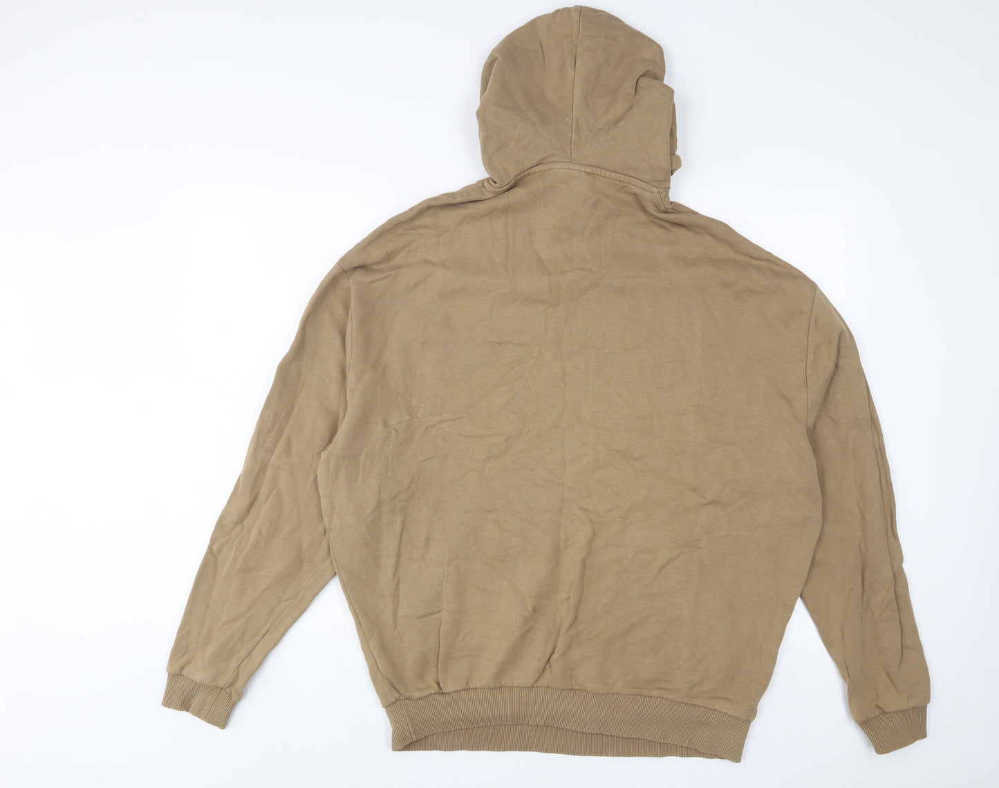 ASOS Mens Brown Cotton Pullover Hoodie Size M