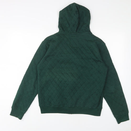 Tokyo Tigers Mens Green Cotton Full Zip Hoodie Size S