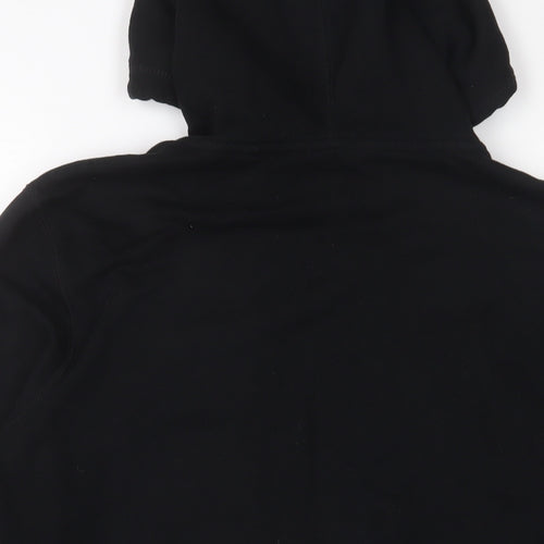 NEXT Womens Black Cotton Full Zip Hoodie Size S - Embroidered
