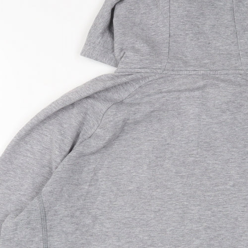 Marks and Spencer Womens Grey Cotton Full Zip Hoodie Size 18 Zip - Zip Pockets