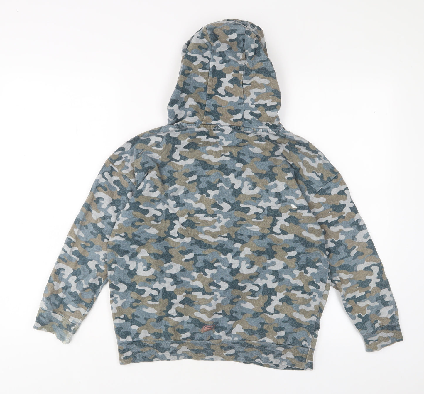 sketchers Boys Multicoloured Camouflage Cotton Pullover Hoodie Size 10-11 Years Pullover