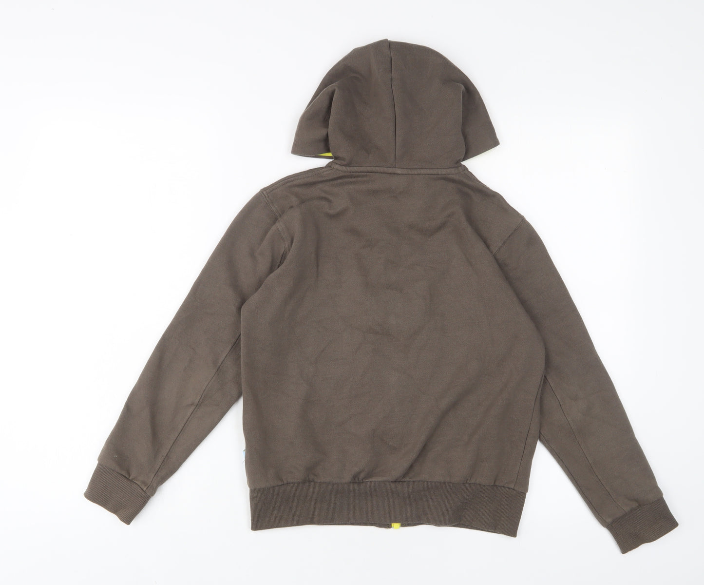 Brownies Girls Brown Cotton Full Zip Hoodie Size 9-10 Years Zip - Embroidered