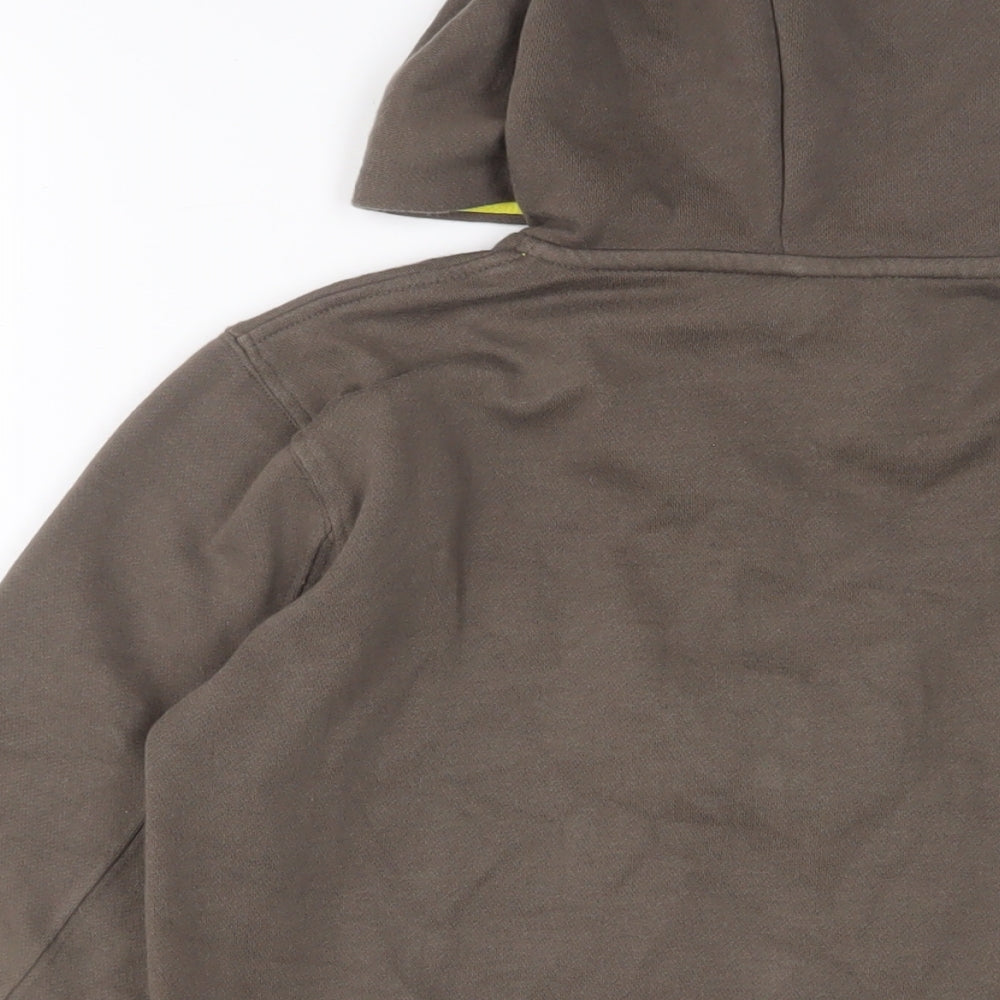 Brownies Girls Brown Cotton Full Zip Hoodie Size 9-10 Years Zip - Embroidered