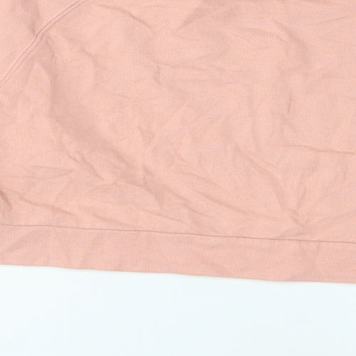 Miss Selfridge Womens Pink Cotton Pullover Sweatshirt Size S Pullover