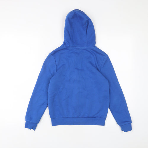 Slazenger Boys Blue Cotton Full Zip Hoodie Size 9-10 Years Zip