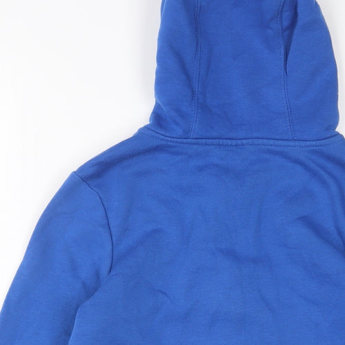 Slazenger Boys Blue Cotton Full Zip Hoodie Size 9-10 Years Zip