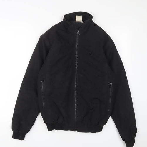 WHITAKER Mens Black Jacket Size XS Zip - Zip Pockets