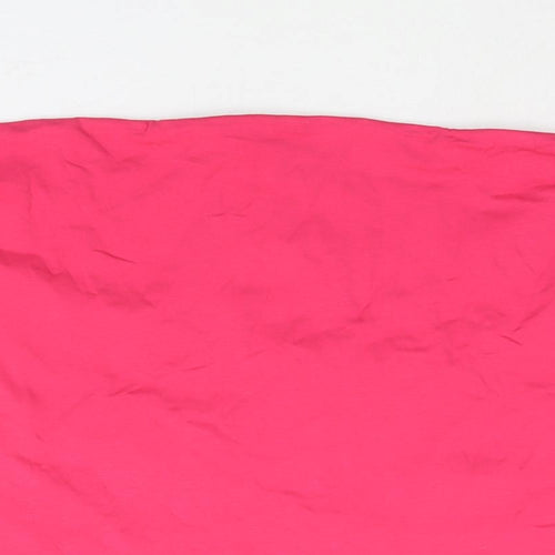 Marks and Spencer Womens Pink Cotton Basic Blouse Size XL Square Neck - Bandeau