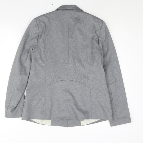 Oasis Womens Grey Jacket Blazer Size 14 Button