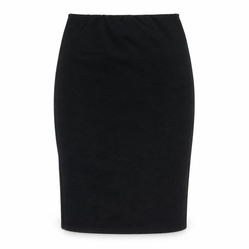 New Look Womens Black Polyester Straight & Pencil Skirt Size 10 - Textured