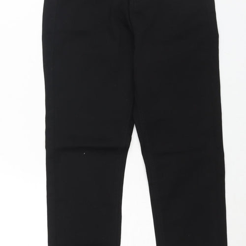 Marks and Spencer Womens Black Cotton Skinny Jeans Size 6 L26 in Regular Zip