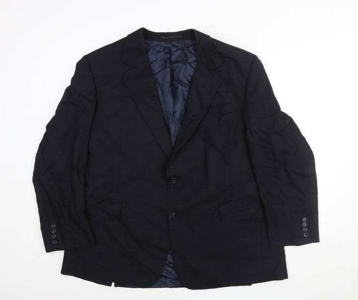 Odermark Mens Blue Polyester Jacket Suit Jacket Size 44 Regular