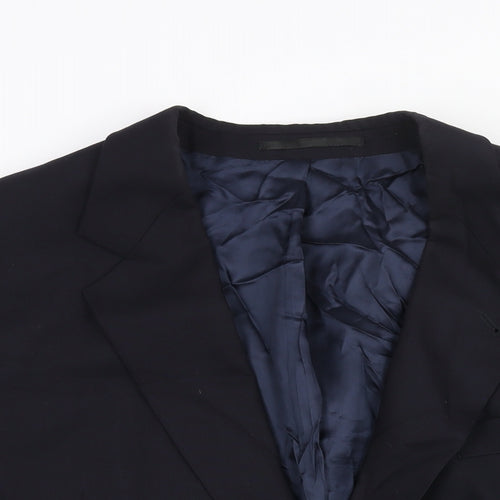 Odermark Mens Blue Polyester Jacket Suit Jacket Size 44 Regular