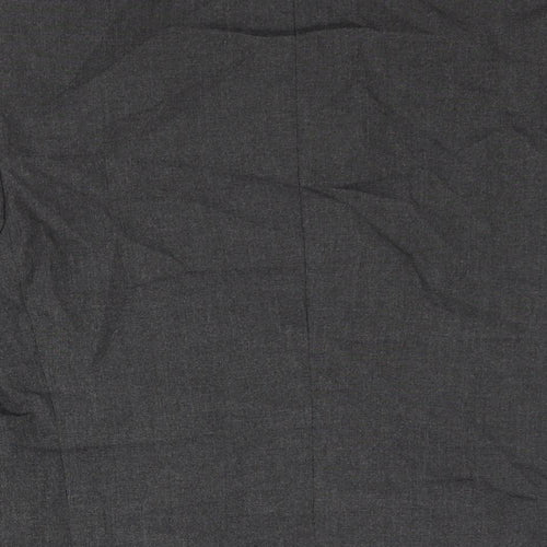 Burton Mens Grey Polyester Jacket Suit Jacket Size 36 Regular