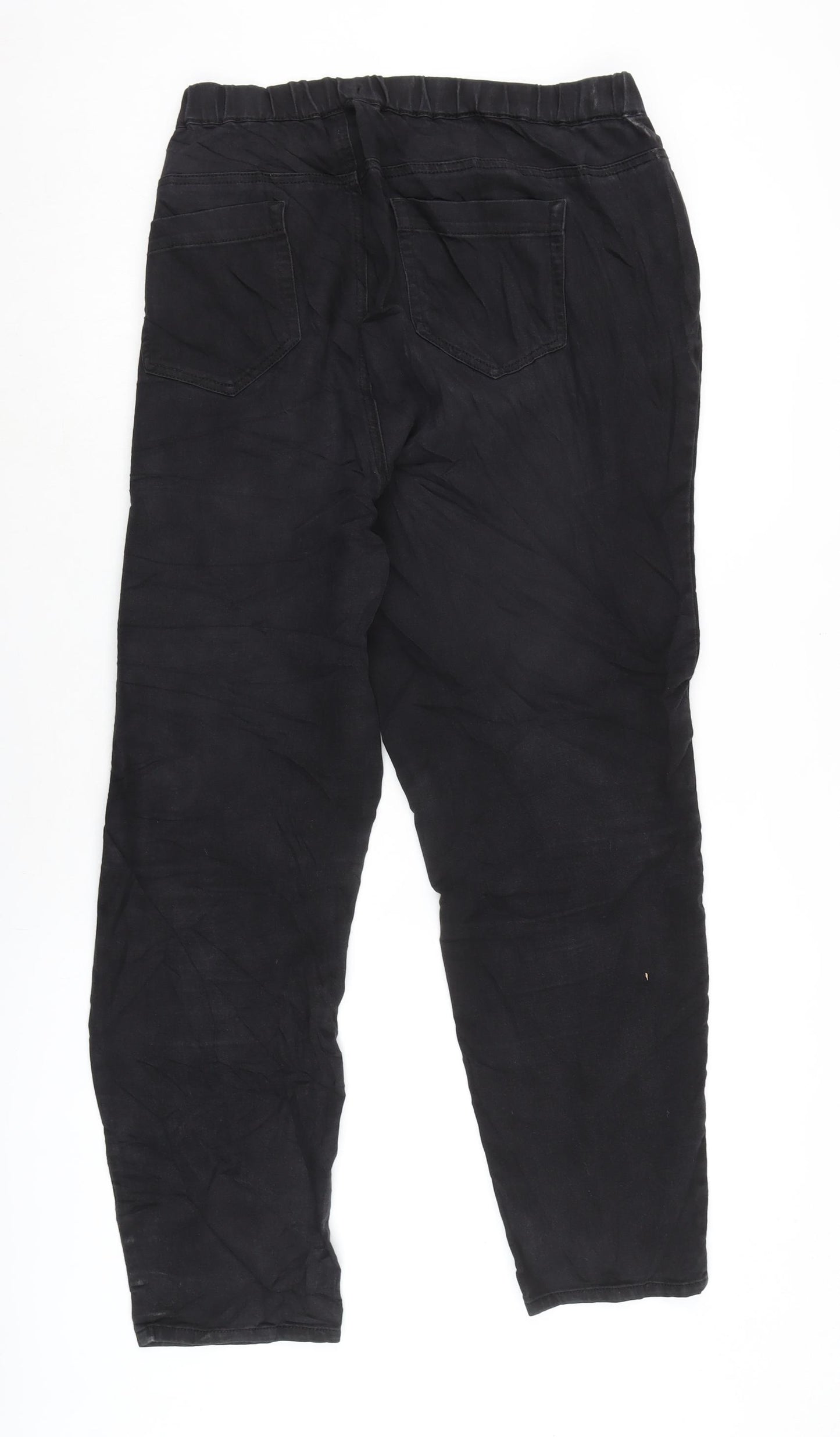 Evans Womens Black Cotton Blend Jegging Jeans Size 22 L28 in Regular