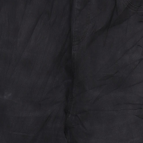 Evans Womens Black Cotton Blend Jegging Jeans Size 22 L28 in Regular