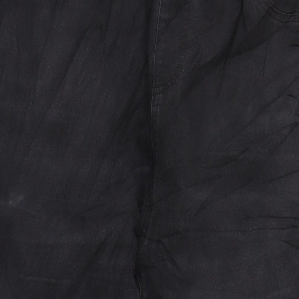 Evans Womens Black Cotton Blend Jegging Jeans Size 22 L28 in Regular