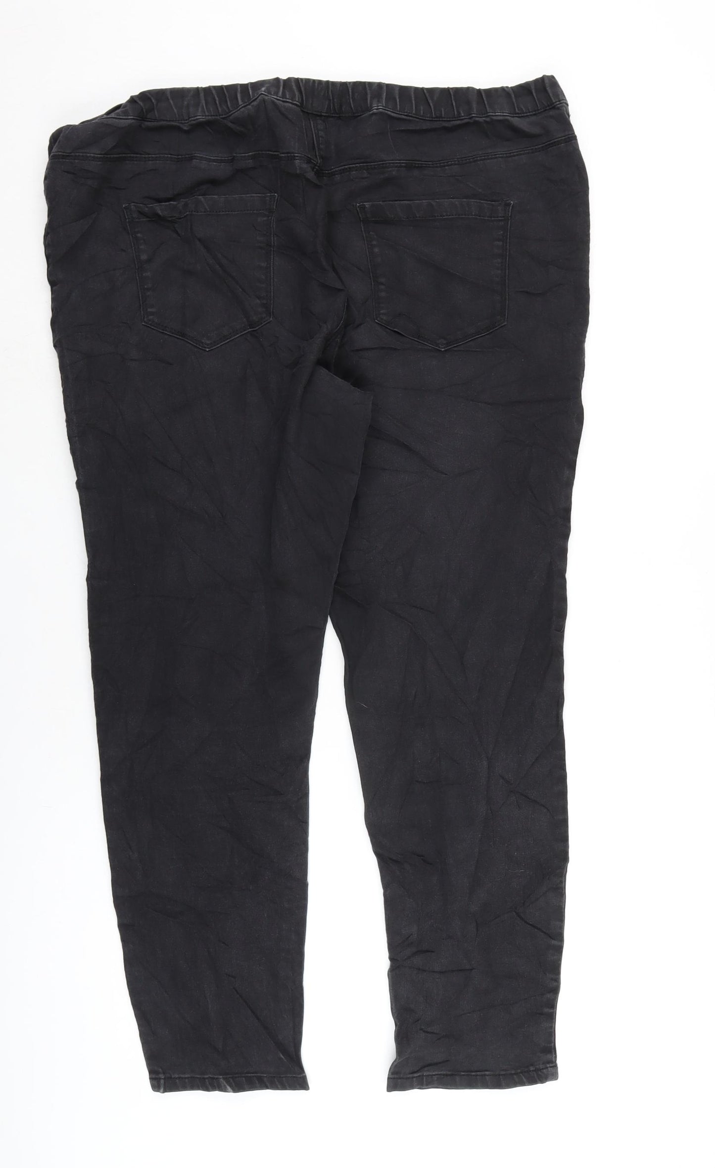 George Womens Grey Cotton Blend Jegging Jeans Size 20 L26 in Regular