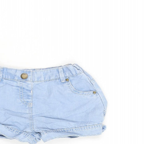 TU Girls Blue Polyester Capri Jeans Size 12-18 Months Snap