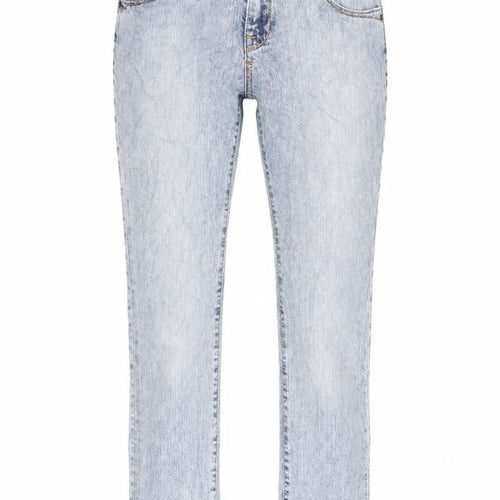 Lee Womens Blue Cotton Blend Straight Jeans Size 30 in L30 in Regular Tie