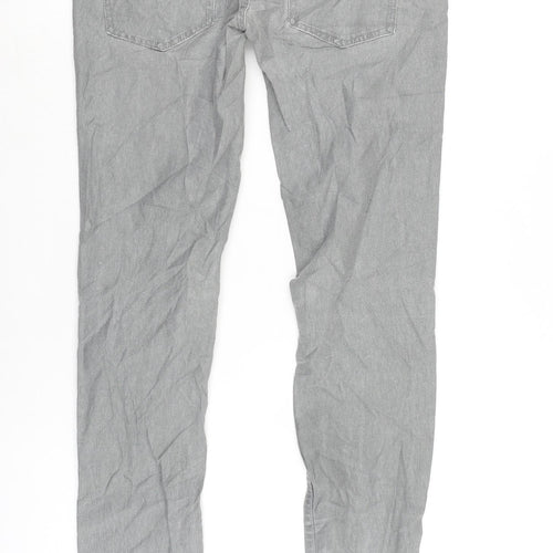 FC Womens Grey Cotton Blend Tapered Jeans Size 10 L31 in Regular Zip