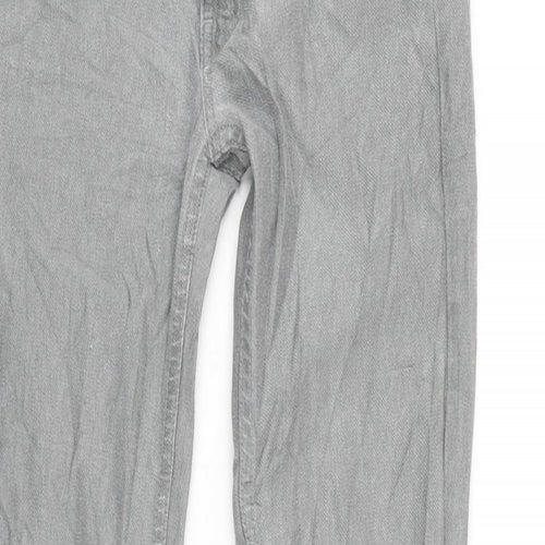 FC Womens Grey Cotton Blend Tapered Jeans Size 10 L31 in Regular Zip