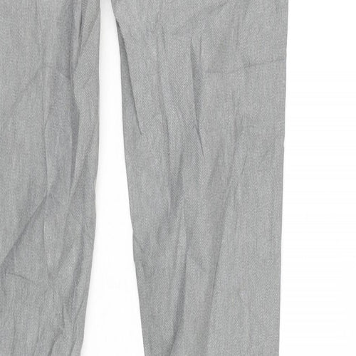 FC Womens Grey Cotton Blend Tapered Jeans Size 10 L31 in Regular Zip