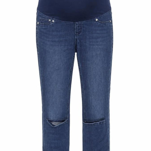 H&M Womens Blue Cotton Blend Mom Jeans Size S L29 in Regular