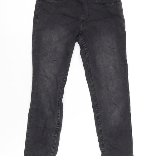 H&M Boys Grey Ikat Cotton Straight Jeans Size 6-7 Years L20 in Regular